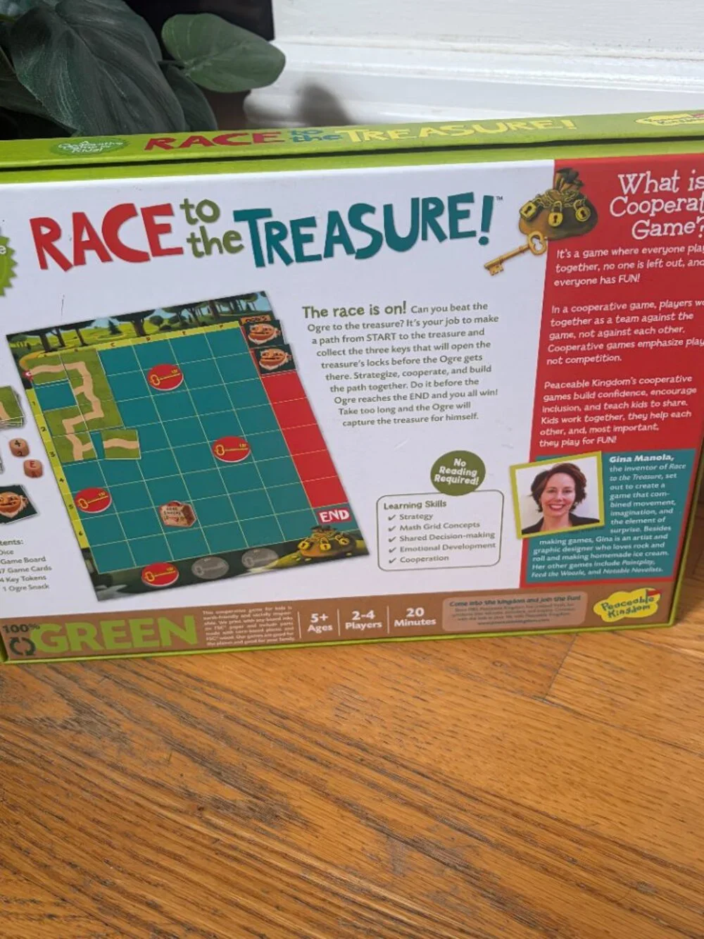 Race to the Treasure Cooperative Board Game Award Winning Ages 5+